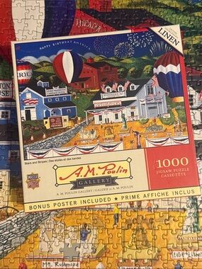 Master Pieces A.M.Poulin Gallery Stars and Stripes 1000 Piece Puzzle